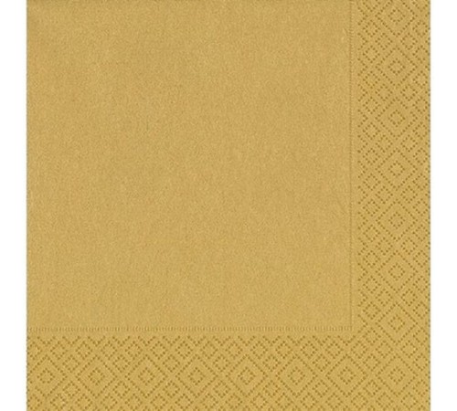 Altın Renk Kağıt Peçete 20 Adet 33x33 cm