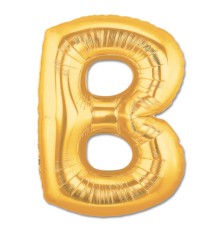 B Harf Folyo Balon Altın Renk 40 inç