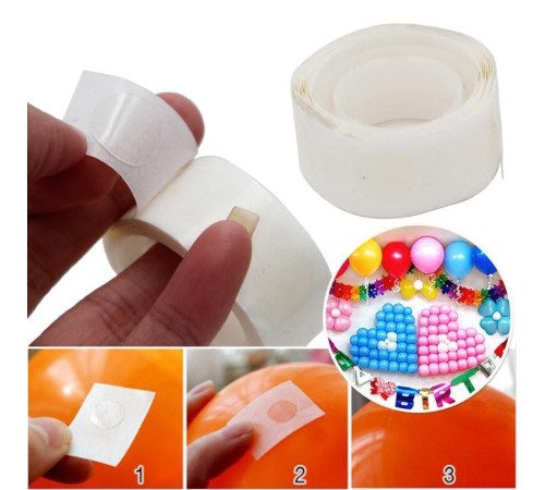 Balon Bandı Çift Taraflı Balon Yapışkanı 100 Adet