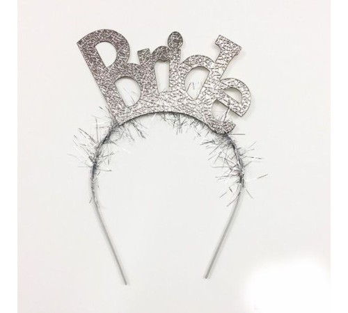 Bekarlığa Veda Partisi Bride Taç Gümüş Renk