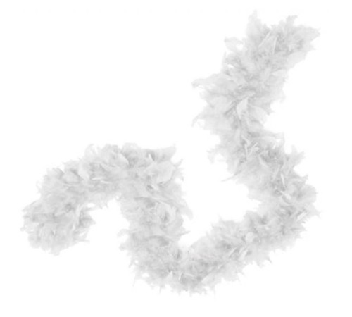 Beyaz Renk Kabarık Tüylü Otriş Boa Dekorasyon Tüy 180 CM