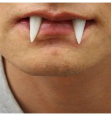 Beyaz Renk Takma Vampir Dişi Korku Dişleri 2 li