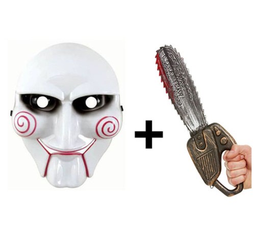 Beyaz Renk Testere Maskesi Saw Maskesi ve Testere Kılıç Hızar Seti