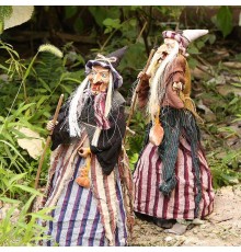 Cadılar Bayramı Halloween Sensörlü Dekoratif Cadı 60 cm 1 Adet