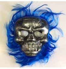 Cadılar Bayramı Lacivert Saçlı Maske