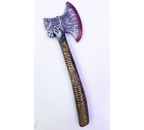 Ortaçağ Eskitilmiş Plastik Kızılderili Baltası 45 cm