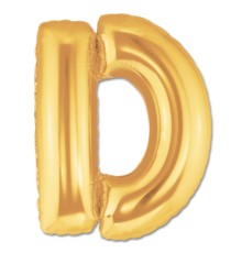 D Harf Folyo Balon Altın Renk 40 inç