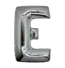 E Harf Folyo Balon Gümüş Renk 40 inç