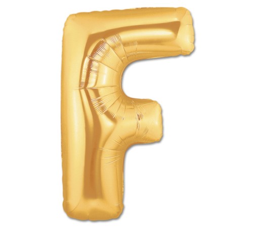 F Harf Folyo Balon Altın Renk 40 inç