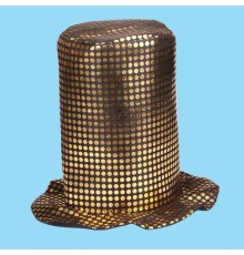 Fedoras Şapkası Show Şapkası sarı pullu