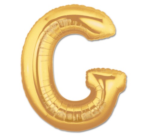 G Harf Folyo Balon Altın Renk 40 inç