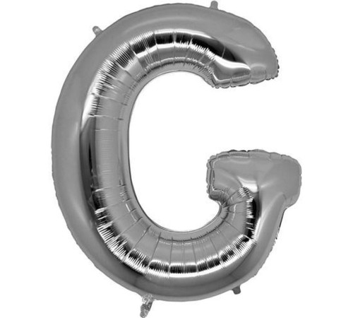 G Harf Folyo Balon Gümüş Renk 40 inç