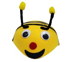 Gösteriler İçin Ponponlu Sarı Renk Arı Şapkası