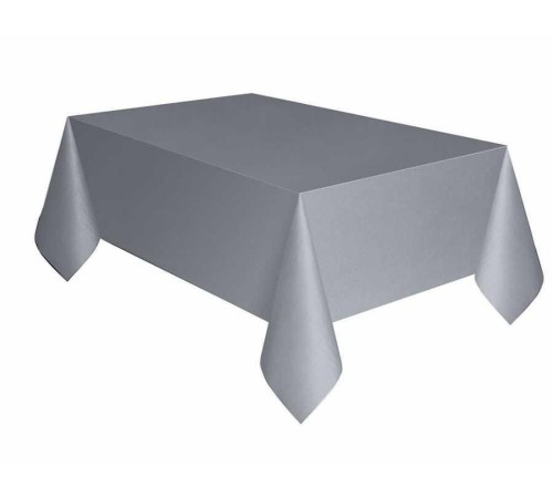 Gri Renk Plastik Masa Örtüsü 120X180 cm