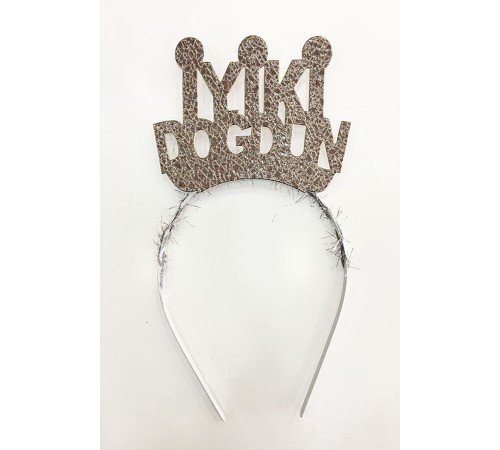 Gümüş Renk İyiki Doğdun Yazılı Doğum Günü Parti Tacı