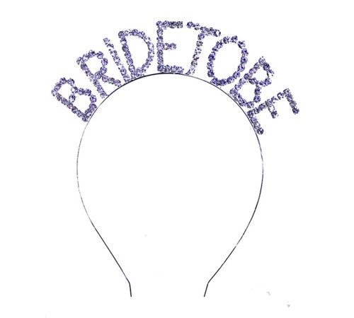 Kristal Taşlı Gümüş Renk Bride To Be Gelin Tacı