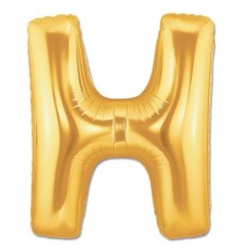 H Harf Folyo Balon Altın Renk 40 inç