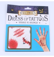 Halloween Geçici Dövme Kesik Örümcekli El Modeli