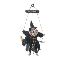Halloween Sensörlü Sesli Işıklı Welcome İskelet Siyah