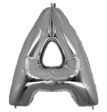 A Harf Folyo Balon Gümüş Renk 40 inç