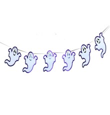 Hayalet Figürlü Halloween Afiş Flama Süsleme 2 Metre