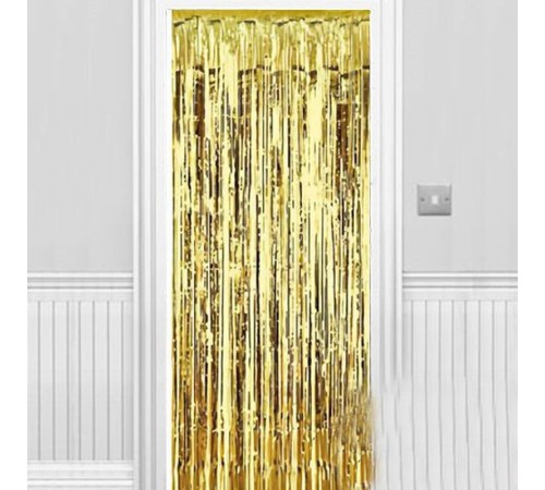 Işıltılı Duvar ve Kapı Perdesi Gold 90x200 cm