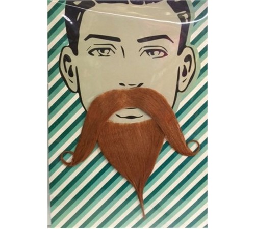 Kahve Renk Filozof Takma Sakal ve Bıyık Seti-756