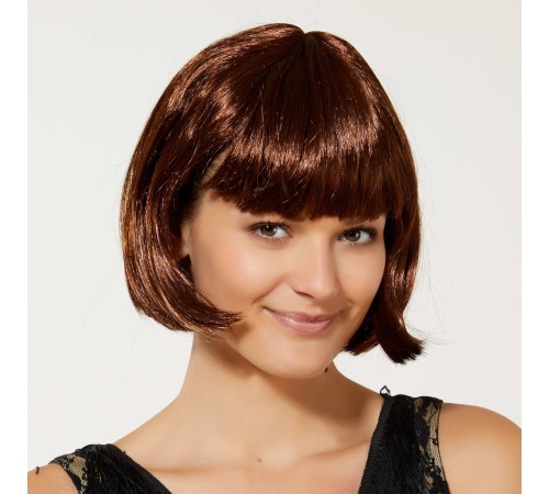 Kahverengi Parti Peruğu Küt Saç