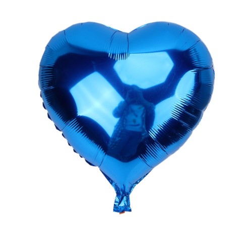 Kalp Balon Folyo Mavi 45 cm 18 inç
