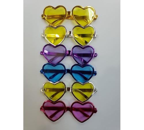 Kalp Parti Gözlüğü 6 Adet