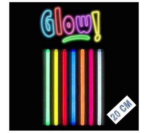 Karanlıkta Parlayan Fosforlu Glow Stick Kalın Çubuk 20 cm 1 Adet