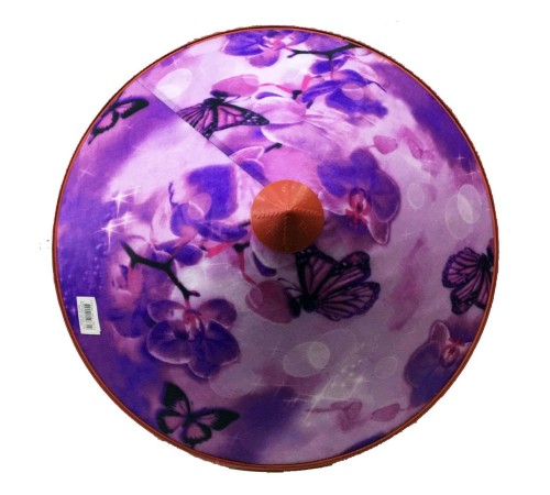 Kelebekli Saten Kaplama Mor Vietnam Şapkası