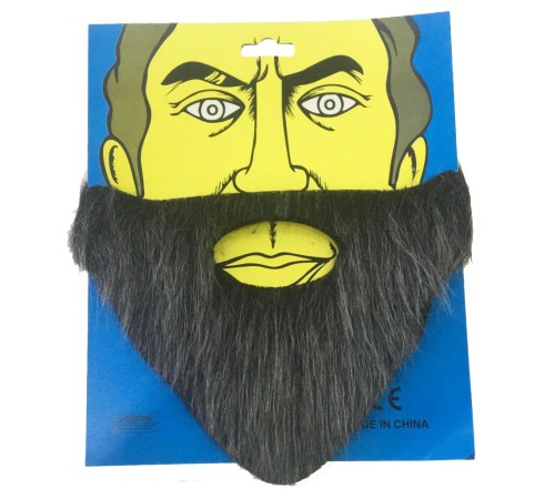 Kırçıllı Takma Sakal Bıyık Yaşlı Sakalı Siyah Gri Renk