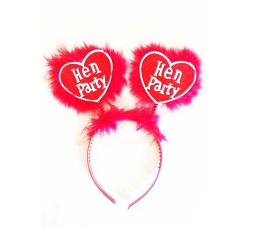 Kırmızı Renk Bekarlığa Veda Partisi Hen Party Taç