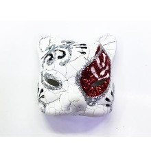 Kırmızı Renk İşlemeli Seramik Malzemeden İmal Venedik Kedi Model Magnet