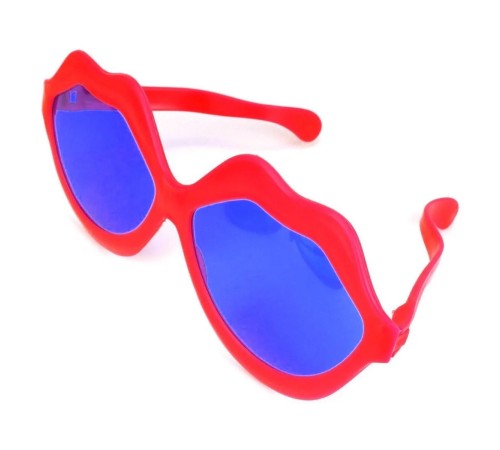 Kırmızı Renk Mega Boy Jumbo Dudak Şekilli Parti Gözlüğü