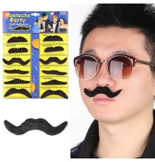 Yapışkanlı Takma Bıyık 6 Model 12 Adet Set