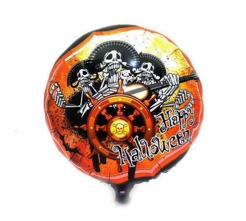 Kuru Kafalı Korsanlar Halloween Şekilli Folyo Balon 45 cm