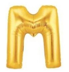 M Harf Folyo Balon Altın Renk 40 inç