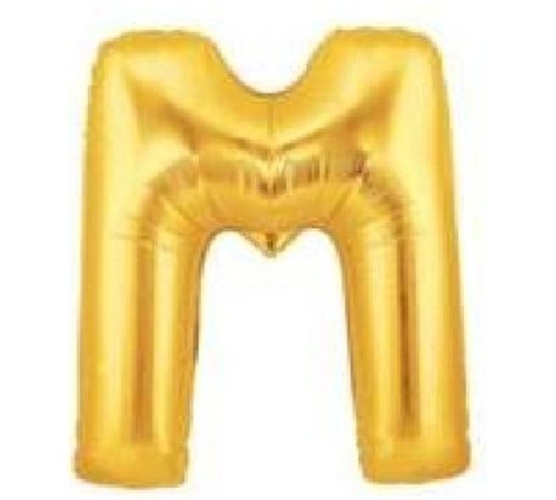 M Harf Folyo Balon Altın Renk 40 inç