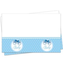 Mavi Patik Yeni Doğum Masa Örtüsü Erkek 120x180 cm