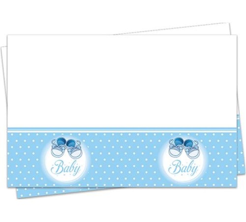 Mavi Patik Yeni Doğum Masa Örtüsü Erkek 120x180 cm