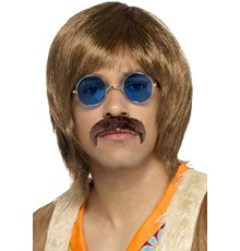 Yuvarlak Cam John Lennon Tarzı Gümüş Çerçeveli Mavi Gözlük