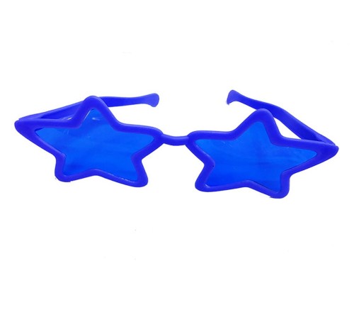 Mavi Renk Mega Boy Megastar Yıldız Şekilli Parti Gözlüğü