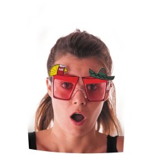 Meksika Şapkalı Tekila Parti Gözlüğü Gold Renk