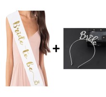 Metal Bride Taç Kuşak Seti 2 Parça