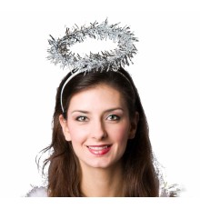 Metalize Renk Sim İşlemeli Melek Tacı Haresi Parti Tacı