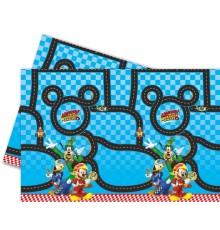 Mickey Mouse Roadster Racers Temalı Plastik Masa Örtüsü 120x180 cm