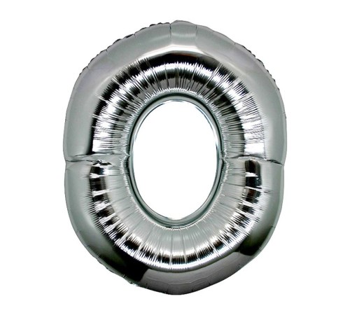 O Harf Folyo Balon Gümüş Renk 40 inç