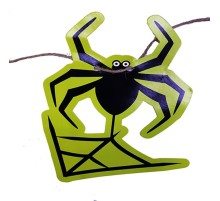 Örümcek Şekilli Asmalı Halloween Flama Banner Afiş 2 Metre